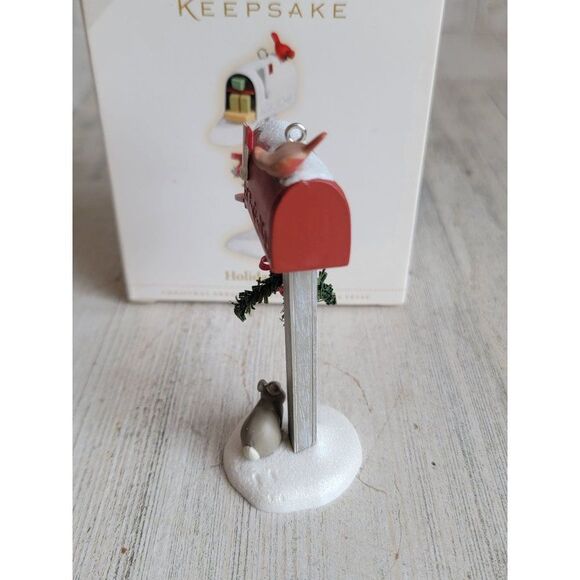 Hallmark 2006 holiday mail glitter mailbox bunny ornament Xmas - Picture 5 of 7